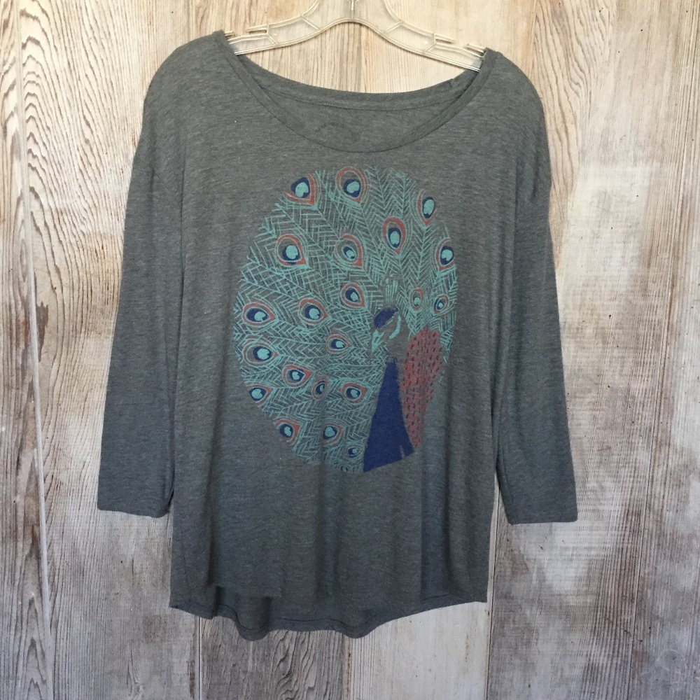 Lucky Brand Wide Neck Drop Shoulder S NWOT